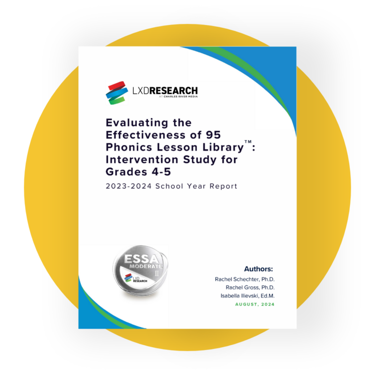 Phonics Lesson Library Research Study